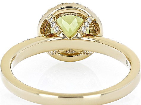 Simple good elegance! 1.80ct Oval Peridot Sterling Silver Solitaire Ring