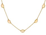 Ethiopian Opal 18k Yellow Gold Over Sterling Silver Necklace 3.21ctw
