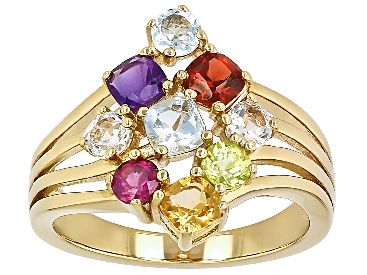 ネイタルデザイン 38-KT SOTE ver. YELLOW GREEN Green Chrome Diopside 18k Yellow Gold Over Sterling Silver