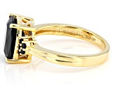 Black Spinel 18k Yellow Gold Over Sterling Silver Ring 2.79ctw