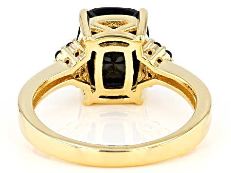 Black Spinel 18k Yellow Gold Over Sterling Silver Ring 2.79ctw