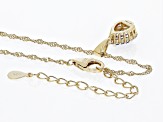 Blue Tanzanite 18k Yellow Gold Over Sterling Silver Pendant with Chain 0.86ctw