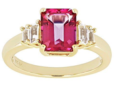Pink Topaz 18k Yellow Gold Over Sterling Silver Ring 2.62ctw - WIG199 ...