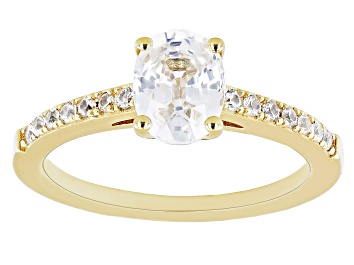 Picture of White Zircon 18k Yellow Gold Over Sterling Silver Ring 1.94ctw