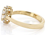 Ethiopian Opal 18k Yellow Gold Over Sterling Silver Ring 0.43ctw