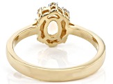 Ethiopian Opal 18k Yellow Gold Over Sterling Silver Ring 0.43ctw