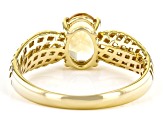 Yellow Citrine 18k Yellow Gold Over Sterling Silver Ring 0.99ct