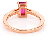 Magenta Petalite 18K Rose Gold Over Sterling Silver Ring 0.80ctw