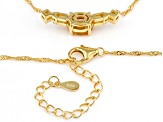 Yellow Citrine 18k Yellow Gold Over Sterling Silver Necklace 1.16ctw