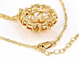 Citrine 18k Yellow Gold Over Sterling Silver Pendant With Chain 4.71ctw