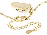 Black Spinel 18k Yellow Gold Over Sterling Silver Flip-Flop Pendant With Chain 0.10ctw