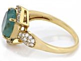 Aquaprase® 18k Gold Over Sterling Silver Ring 0.42ctw