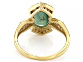 Aquaprase® 18k Gold Over Sterling Silver Ring 0.42ctw