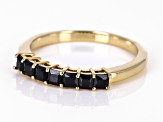 Black Spinel 18k Yellow Gold Over Sterling Silver Ring 0.50ctw
