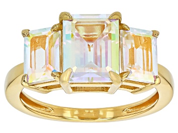 Picture of Mercury Mystic Topaz® 18k Yellow Gold Over Sterling Silver Ring 4.59ctw