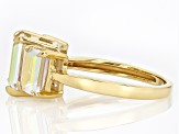 Mercury Mystic Topaz® 18k Yellow Gold Over Sterling Silver Ring 4.59ctw