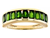 Green Chrome Diopside 18k Yellow Gold Over Sterling Silver Ring 2.11ctw