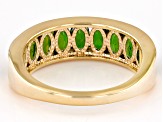 Green Chrome Diopside 18k Yellow Gold Over Sterling Silver Ring 2.11ctw