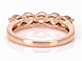 Peach Morganite 18k Rose Gold Over Sterling Silver Ring 0.94ctw
