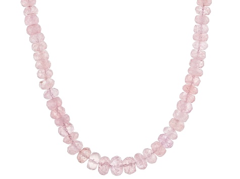 Pink Morganite 18K Rose Gold Over Sterling Silver Necklace