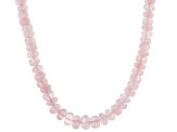 Pink Morganite 18K Rose Gold Over Sterling Silver Necklace