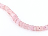 Pink Morganite 18K Rose Gold Over Sterling Silver Beaded Bracelet
