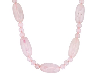 Picture of Rose Quartz 18k Yellow Gold Over Sterling Silver Necklace