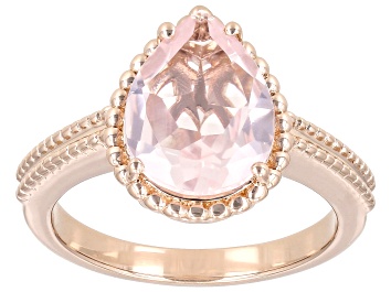 Picture of Pink Rose Quartz 18k Rose Gold Over Sterling Silver Ring 2.55ctw