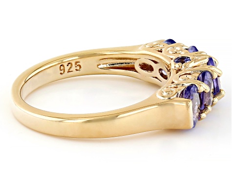 taquanani Tanzanite 18k Yellow Gold Over Sterling Silver Prayer Box