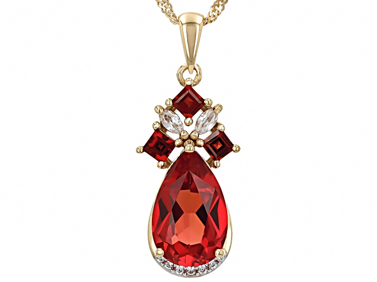 パーツ Gold lush Multi Color Tourmaline 18k Yellow Gold Over Sterling Silver