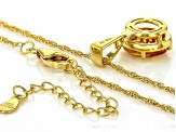Citrine 18k Yellow Gold Over Sterling Silver Pendant With Chain 2.70ct