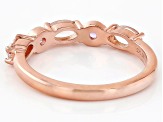 Peach Morganite 18k Rose Gold Over Sterling Silver Ring 0.58ctw