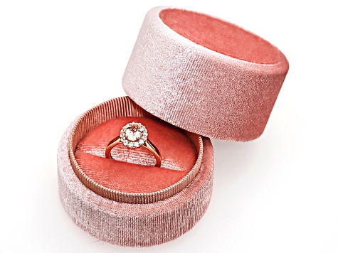 115th Anniversary Peach Morganite 18k Rose Gold Over Sterling