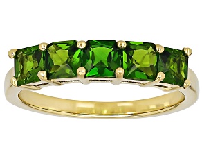 Chrome Diopside 18k Yellow Gold Over Sterling Silver Ring 1.55ctw