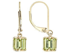 Green Manchurian Peridot™ 18k Yellow Gold Over Sterling Silver Earrings 2.46ctw