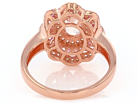 その他 pinkish gold mr. Judith Ripka Pink & White Cubic Zirconia 14k Gold Clad Lola 