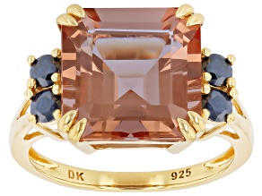 Color Change Zandrite(R) 18k Yellow Gold Over Sterling Silver Ring 4.08ctw