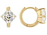 Strontium Titanate 18k Yellow Gold Over Sterling Silver Hoop Earrings 4.80ctw