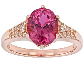 Cranberry Zandrite(R) 18k Rose Gold Over Sterling Silver Ring 2.92ctw