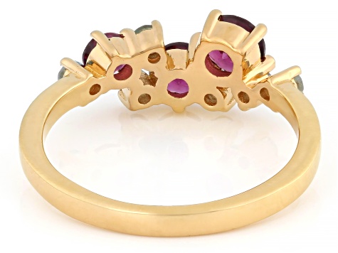 Vita Jewel ⭐︎ガーディアン⭐︎ Grape Color Rhodolite 18K Yellow Gold Over Sterling Silver Ring