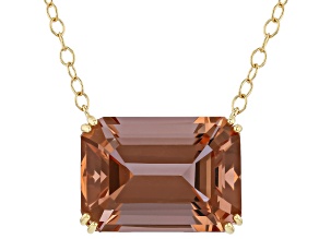 Color Change Zandrite® 18K Yellow Gold Over Sterling Silver Necklace 15.25ct