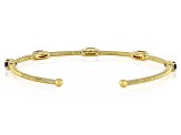 Multi Garnet 18k Yellow Gold Over Sterling Silver Bracelet 1.36ctw