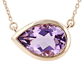 Lavender Amethyst 18K Rose Gold Over Sterling Silver Pendant with Chain 2.29ct
