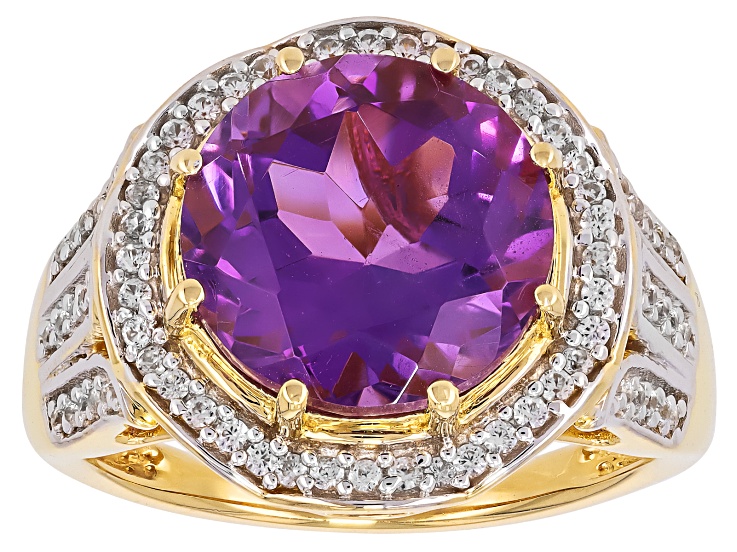 2025年新作アイテムが続々登場 Amethyst Canela With Over Gold Yellow 18k Zircon White 彫刻・オブジェ