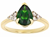 Chrome Diopside 18k Yellow Gold Over Sterling Silver Ring 1.77ctw