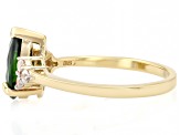 Chrome Diopside 18k Yellow Gold Over Sterling Silver Ring 1.77ctw