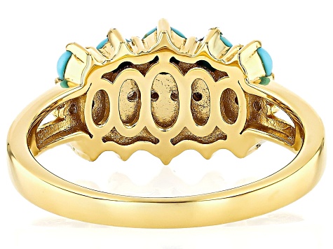 Sleeping Beauty Turquoise With Cultured Seed Pearl, & White Zircon