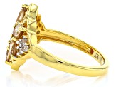 Imperial Zircon 18k Yellow Gold Over Sterling Silver Ring 1.87ctw