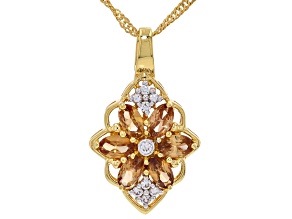 Imperial Zircon 18k Yellow Gold Over Sterling Silver Ring 1.87ctw