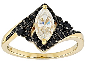 Strontium Titanate 18k Yellow Gold Over Silver Ring 1.81ctw